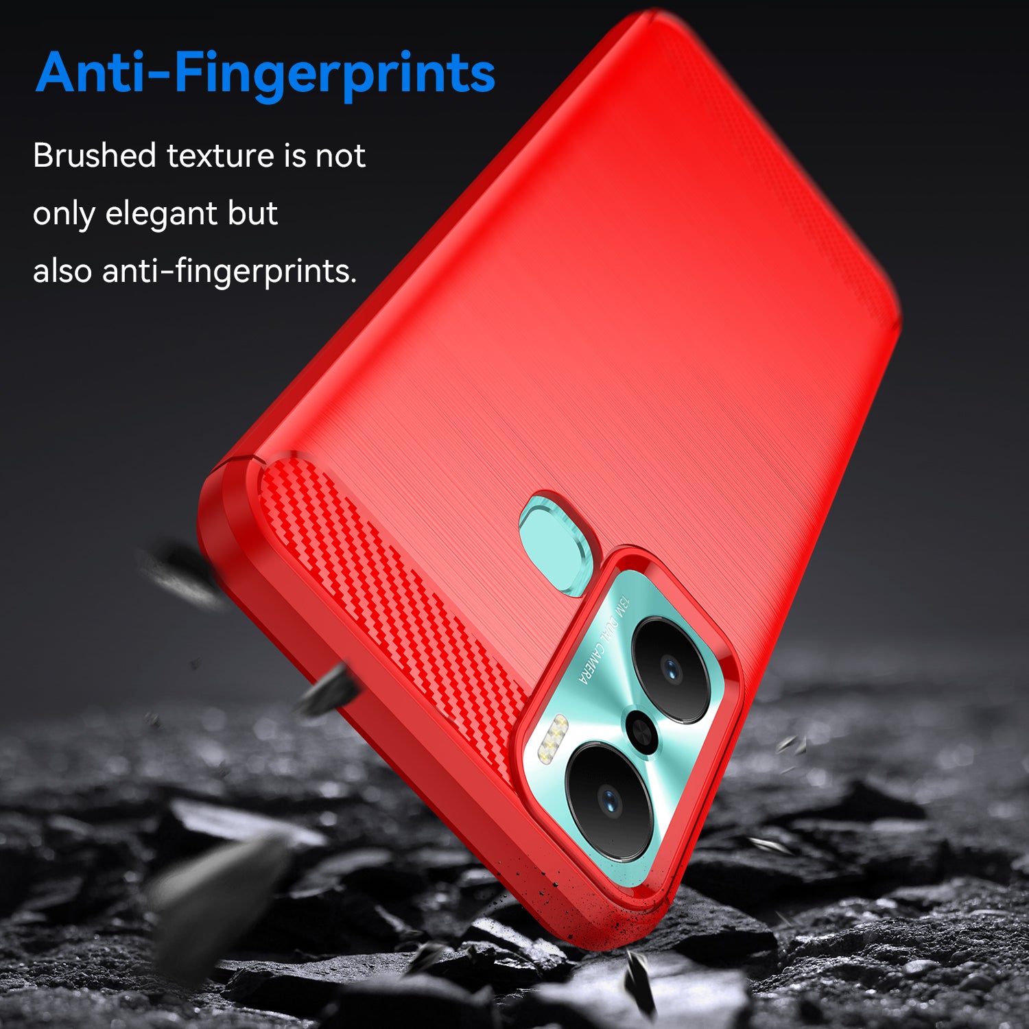 For Infinix Hot 20 Play 4G Carbon Fiber Texture Phone Case Soft TPU Brushed Surface Protective Cover For Infinix Hot 20 Play 4G Carbon Fiber Texture Phone Case Soft TPU Brushed Surface Protective Cover